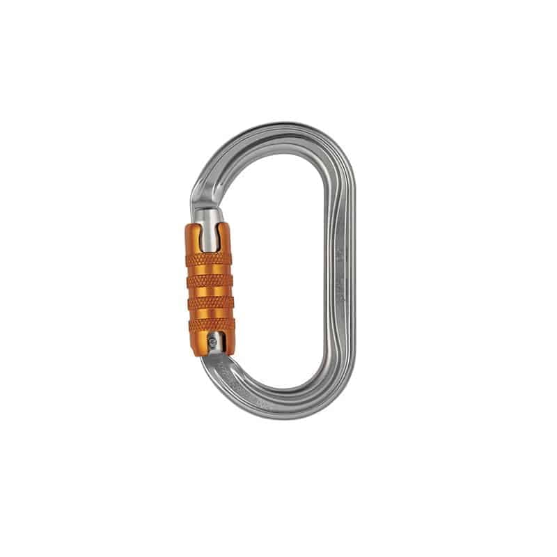 Mousqueton ovale alu PETZL OK TRIACT-LOCK