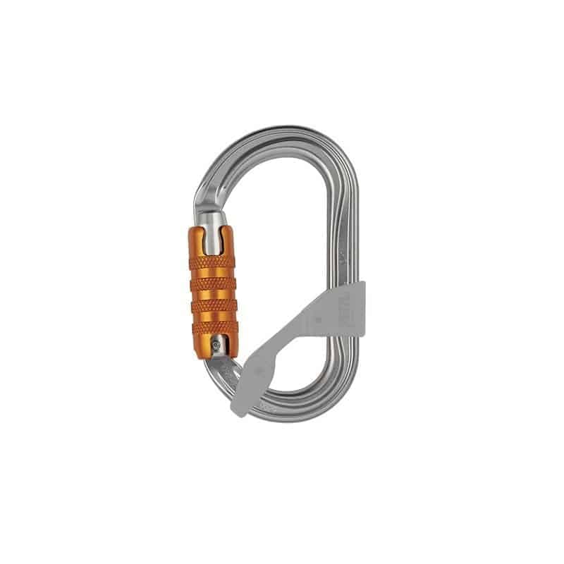 Mousqueton ovale alu PETZL OK TRIACT-LOCK