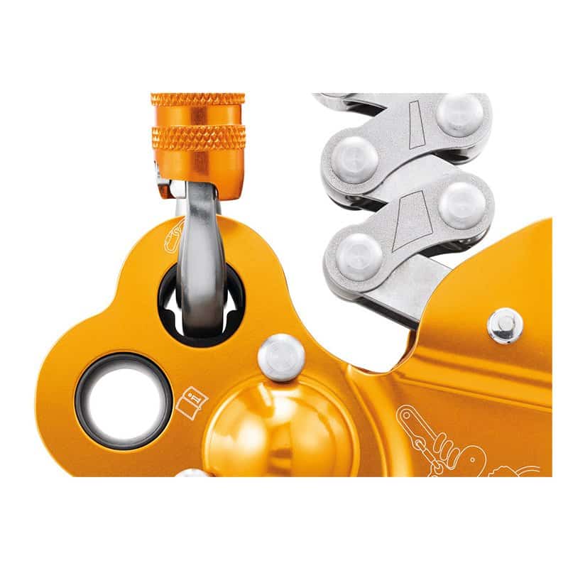 Prusik mécanique avec émerillon PETZL ZIGZAG® PLUS détail